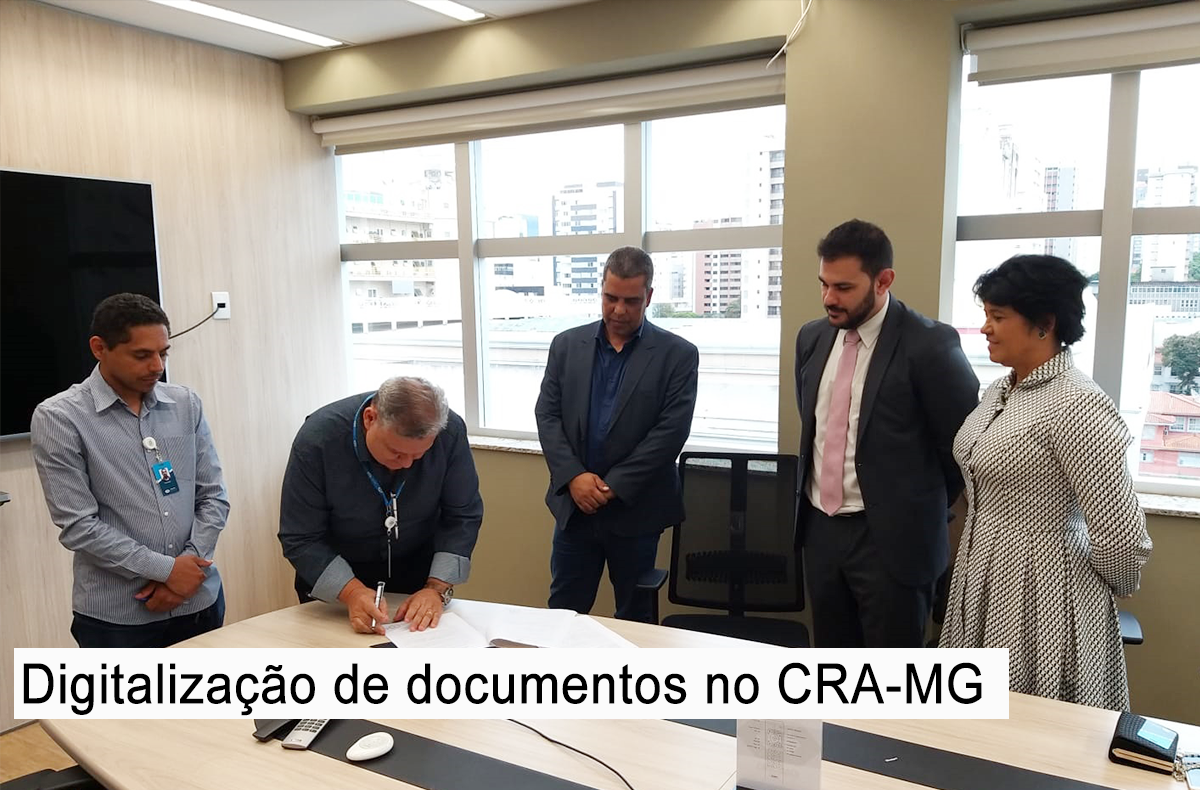 Você está visualizando atualmente CRA-MG assina contrato para a digitalização de documentos