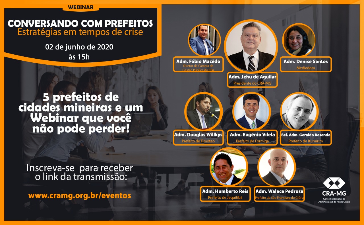 Read more about the article CRA-MG transmite Webinar ‘Conversando com prefeitos’