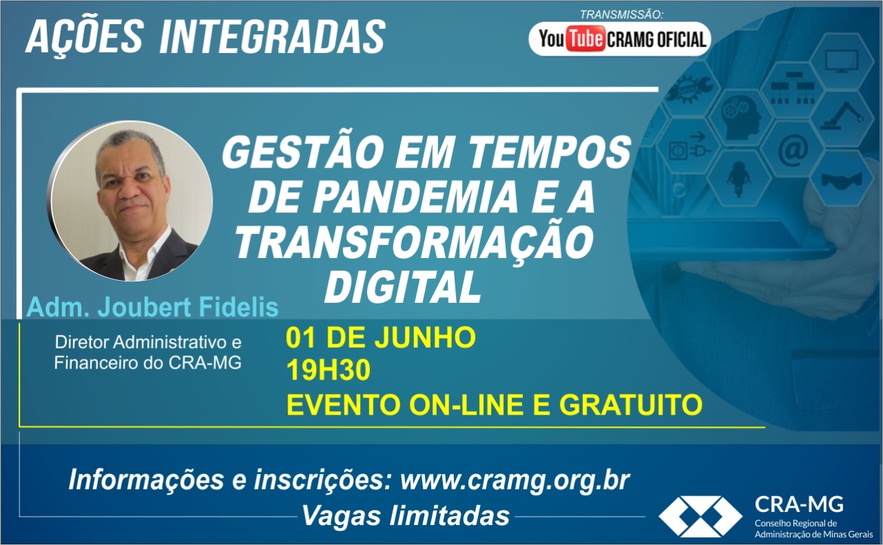 You are currently viewing Transformação Digital e Pandemia serão temas de Palestra Magna