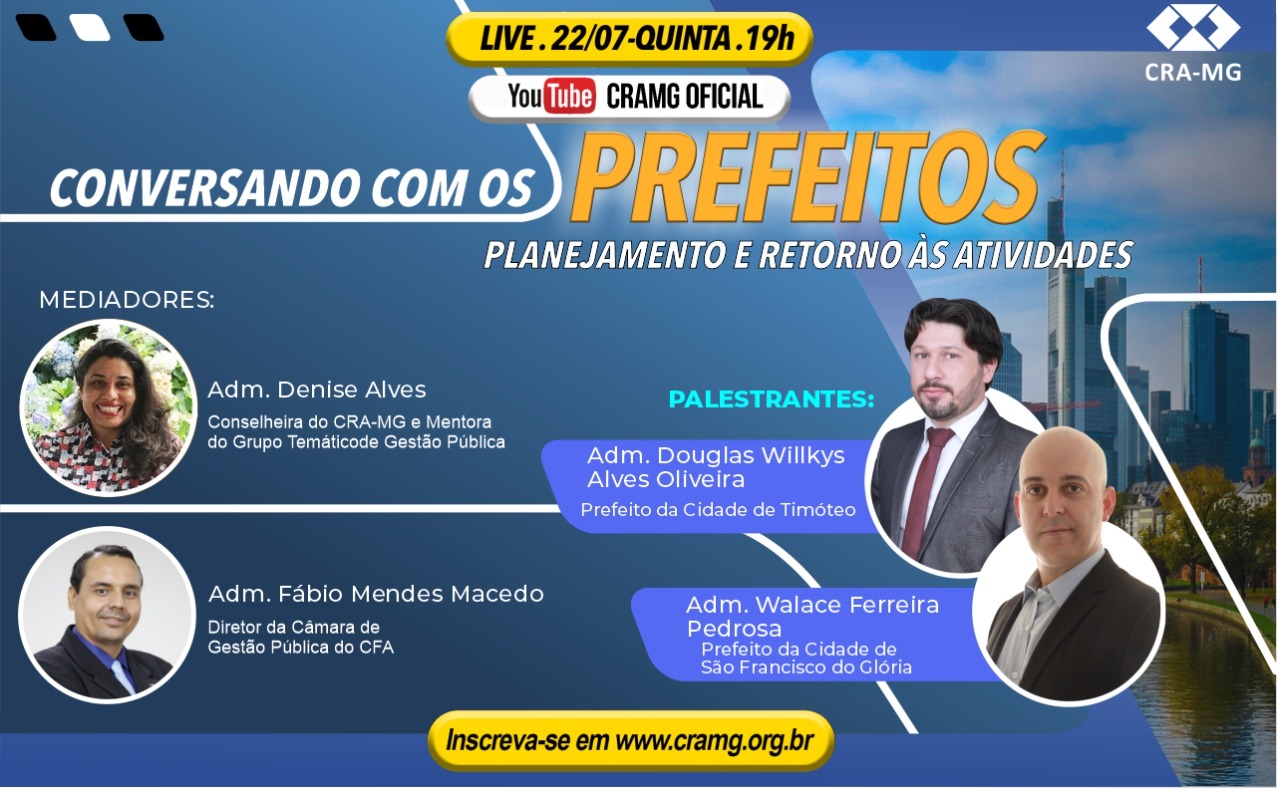 You are currently viewing Prefeitos debaterão retorno às atividades em Webinar