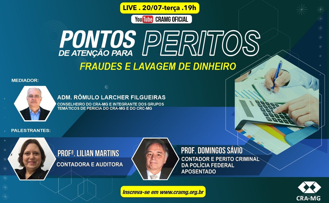 You are currently viewing Webinar: Pontos de Atenção para Peritos: Fraudes e Lavagem de Dinheiro