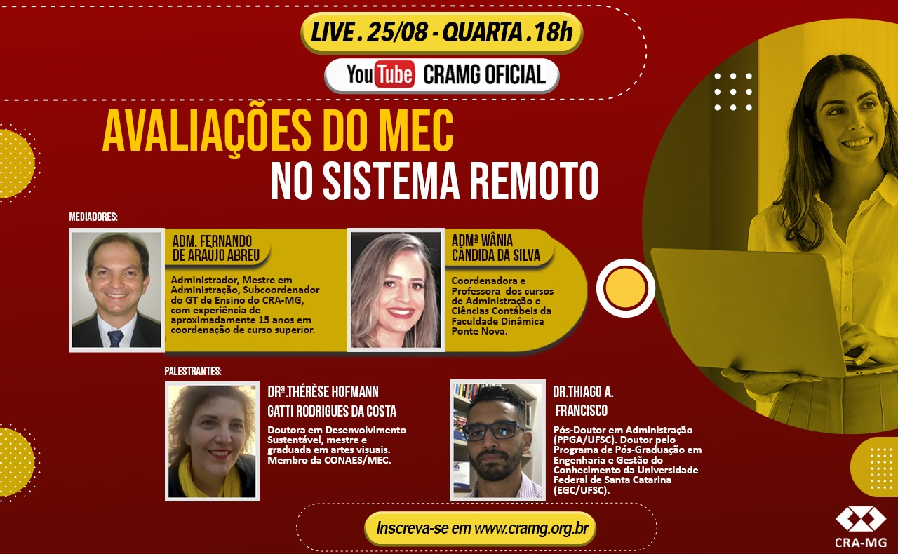 You are currently viewing Webinar: “Avaliações do MEC no Sistema Remoto”