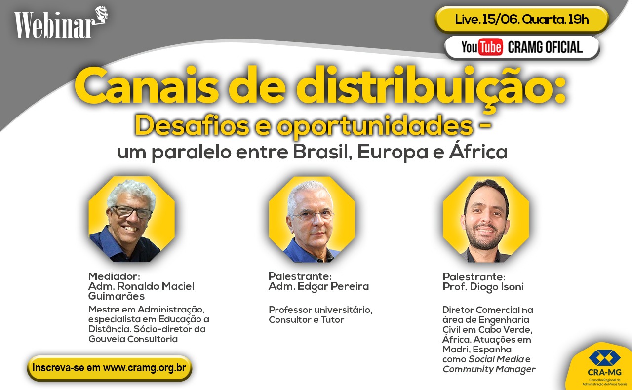 Read more about the article Webinar: Canais de distribuição: Desafios e oportunidades – um paralelo entre Brasil, Europa e África