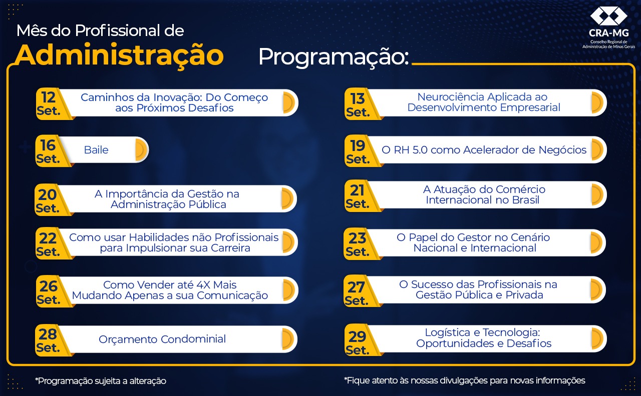 Read more about the article Mês do Profissional de Administração