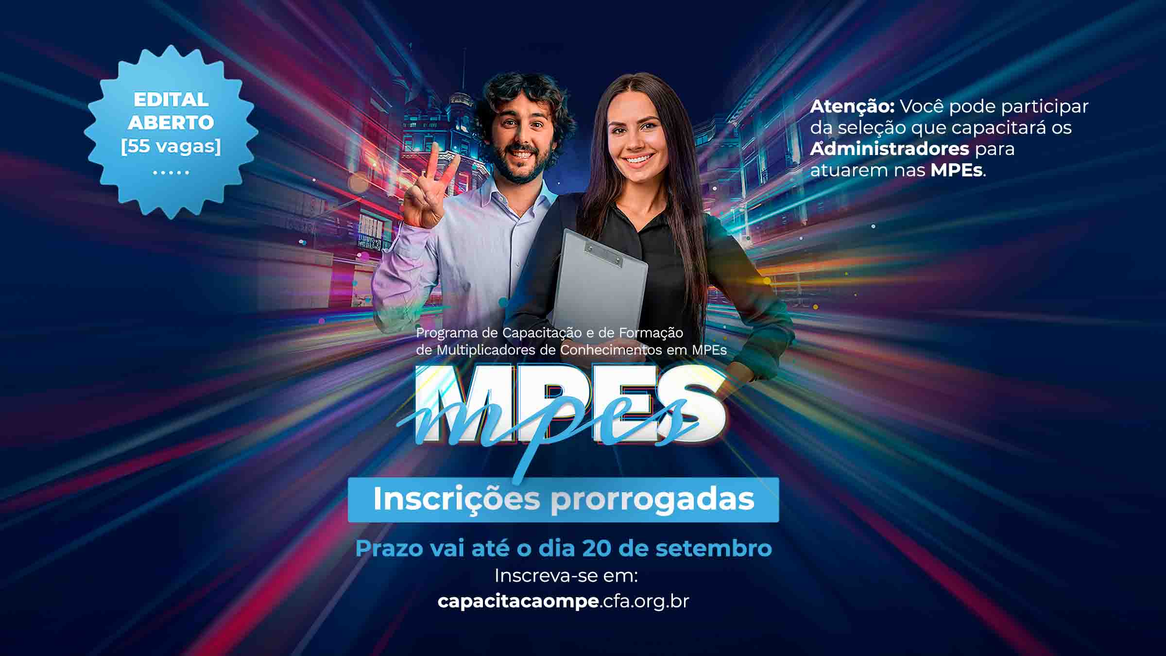 Read more about the article Conhecimento em MPEs: Sorteio será realizado na segunda-feira