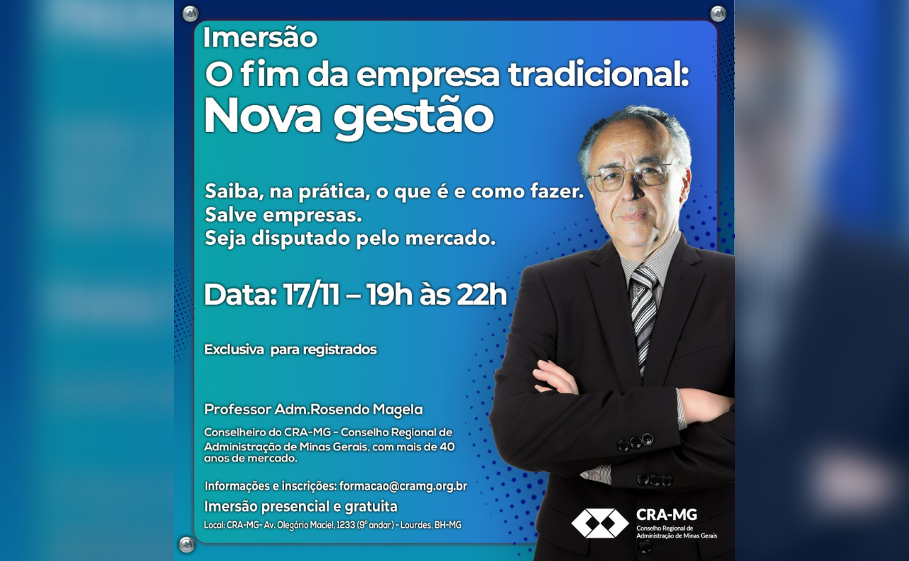 Read more about the article Imersão: “O fim da empresa tradicional: Nova gestão”